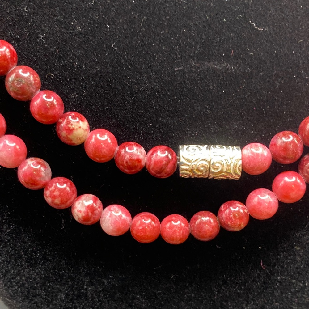 Jay King Rhodonite 40 Inch Convertible Necklace Sterling Silver-DR(127) - Picture 2 of 5